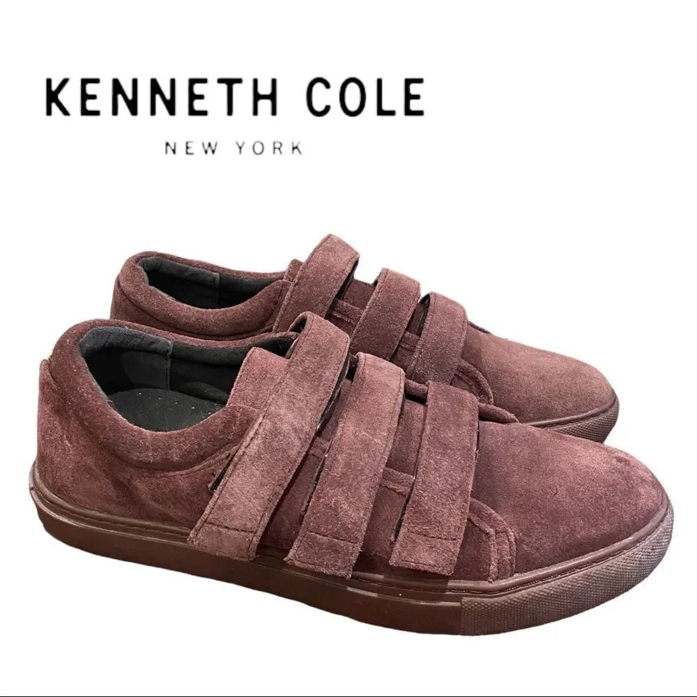 Kenneth Cole New York Women's Wine Suede Leather Sneakers 7.5